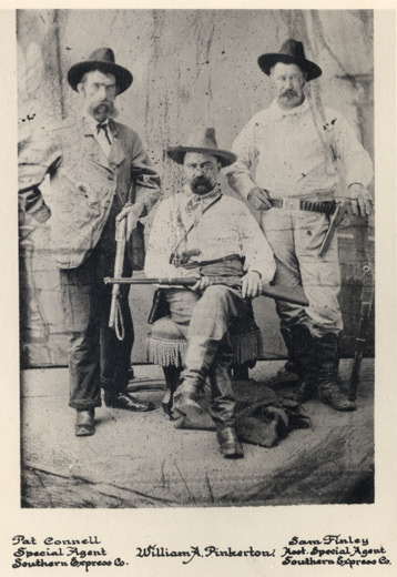 Pat Connell, William Pinkerton and Sam Finley